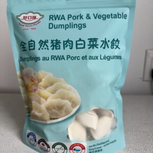 机制全自然猪肉白菜水饺RWA Pork & Vegetable Dumplings 800g