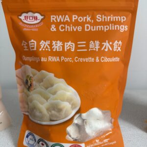 机制全自然猪肉三鲜水饺 RWA Pork, Shrimp & Chive Dumplings 700g